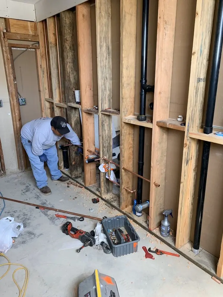 Commercial rough-in plumbing for Gas Line Repair in Golden Valley